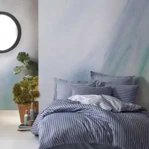 Preț promoțional Lenjerie de pat dublu, Bambus Model Bamboo Blue