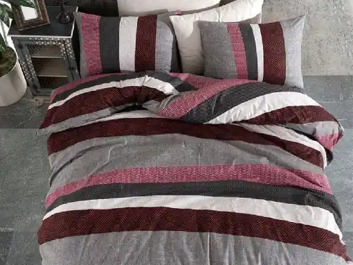 Lenjerie Alessia Red (Bumbac 100%) Ofertă specială