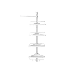 Raft de colt pentru baie, Songmics, 95-300 cm, BCB02SW Ultima șansă