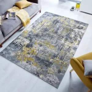 Covor Wonderlust Gri/Galben Ochre 160X230 cm, Flair Rugs Preț redus