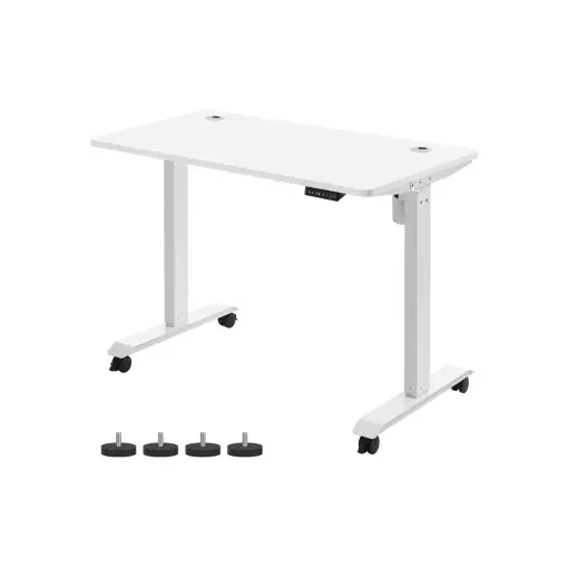 Preț promoțional Birou reglabil Songmics Alb 120x60x119 cm