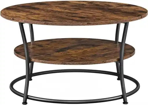 Masuta de Cafea Model Emely, 80x80x45 cm, Maro Rustic Cumpărături sigure
