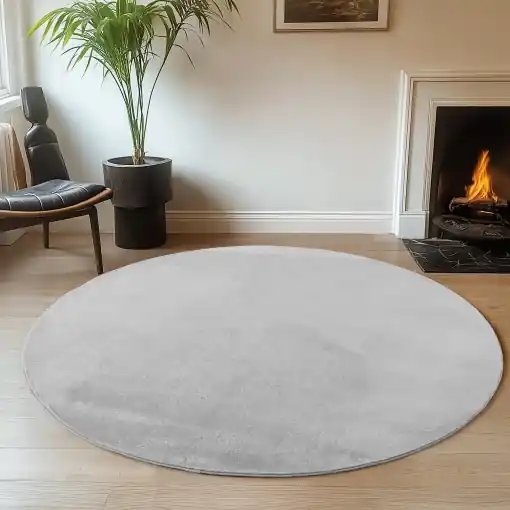 Ofertă Covor Joy Argintiu, Rotund, D120 cm