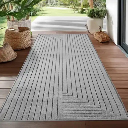 Covor traversa Nova V2 Argintiu, 80 x 150 cm Retur ușor