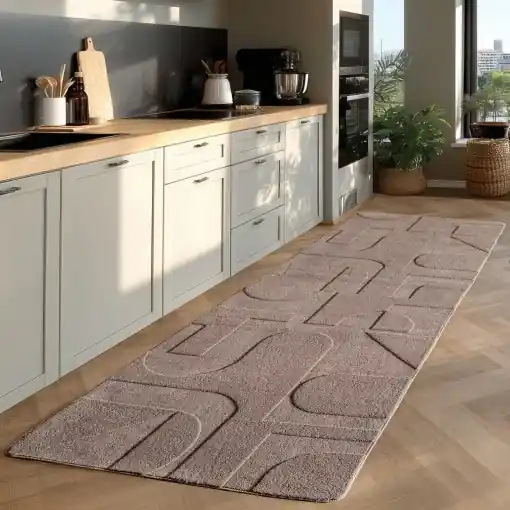 Covor traversa Pompei V4 Bej, 80 x 150 cm Premium