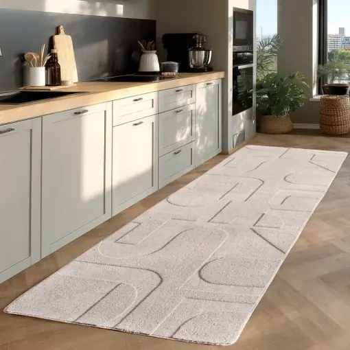 Lichidare de stoc Covor traversa Pompei V4 Crem, 80 x 250 cm