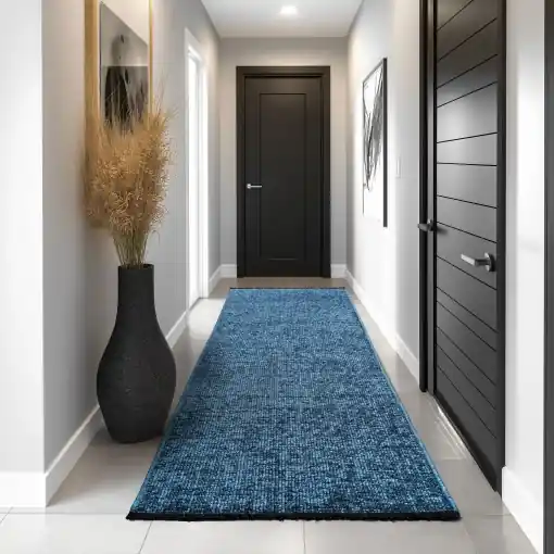 Expediere rapidă Covor traversa Space Albastru, 80 x 250 cm
