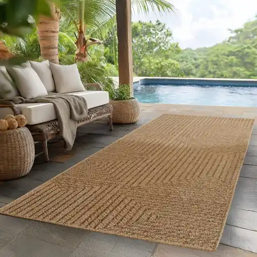Covor traversa Timber V4 Bej, 80 x 250 cm Ofertă specială