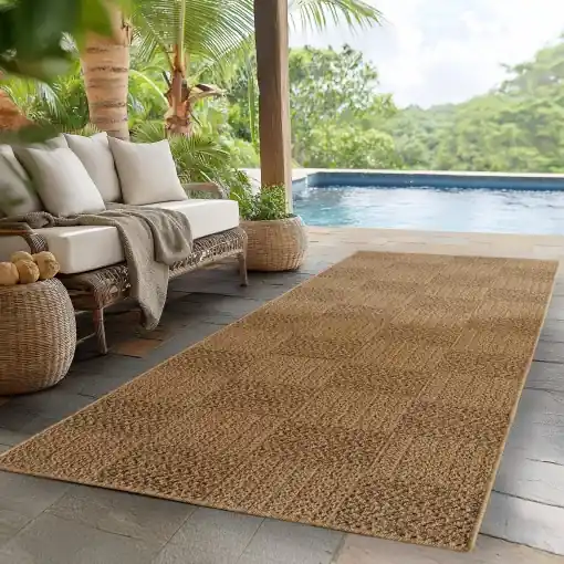 Covor traversa Timber V5 Bej, 80 x 150 cm Reducere