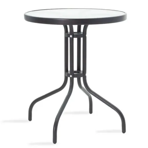 Masa de Gradina Watson Negru 60x60x70 cm Reducere extra