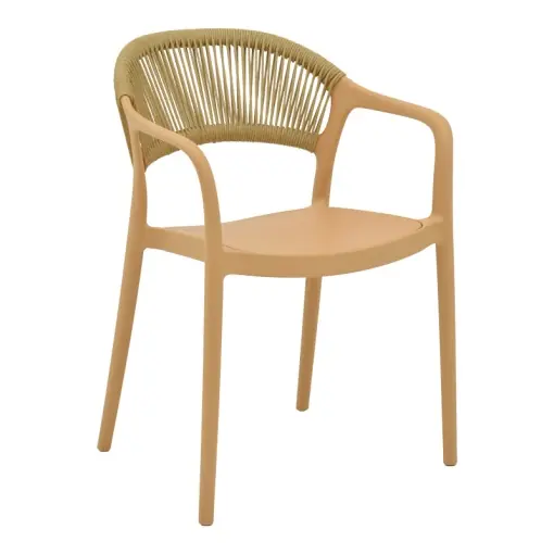Preț redus Fotoliu de grădină Model Ankara, Cappuccino/Bej, 57x48x80 cm
