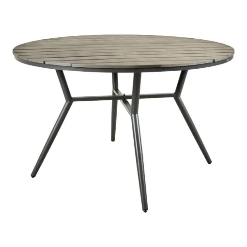Popular Masă de exterior Model Appa, Antracit, D120x74 cm