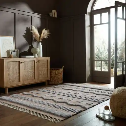 Nu rata Covor Medina Jute Natural/Gri 160X230 cm, Flair Rugs
