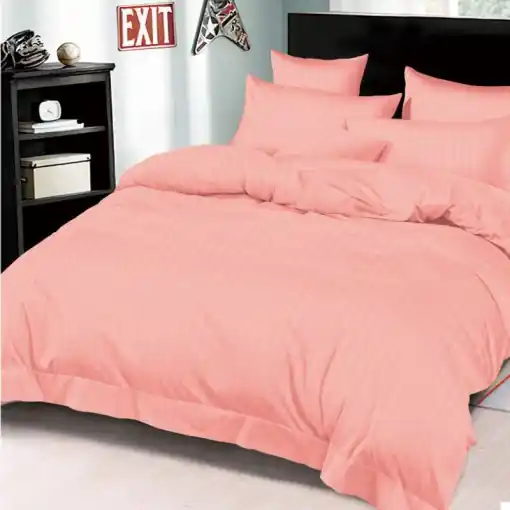 Expediere rapidă Lenjerie cu elastic 180x200cm, Damasc, Tixie V8 Roz (Finet)