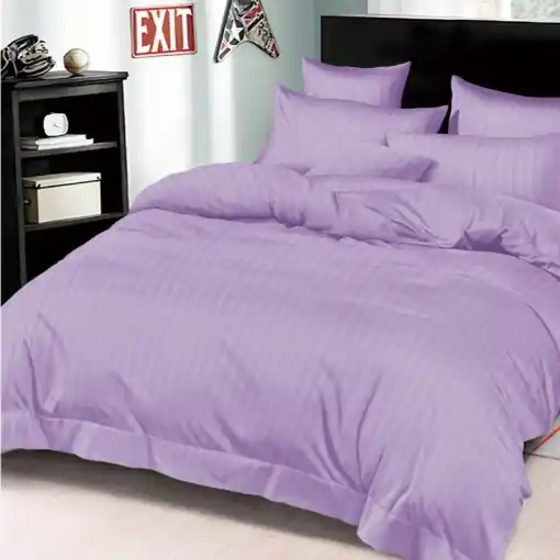 Lenjerie cu elastic 180x200cm, Damasc, Tixie V10 Lila (Finet) Nu rata