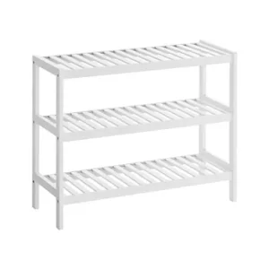 Nu rata Raft pentru pantofi Model Quinn, Alb, 70x26x55 cm