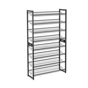 Reducere extra Pantofar din metal, Songmics, 8 rafturi, 32 perechi, LMR08B Negru