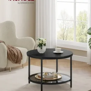 Masuta de cafea Vasagle Negru 65x65x46 cm Reducere specială