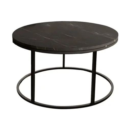 Disponibil imediat Masuta de Cafea Model Drion, Negru, D60x40 cm
