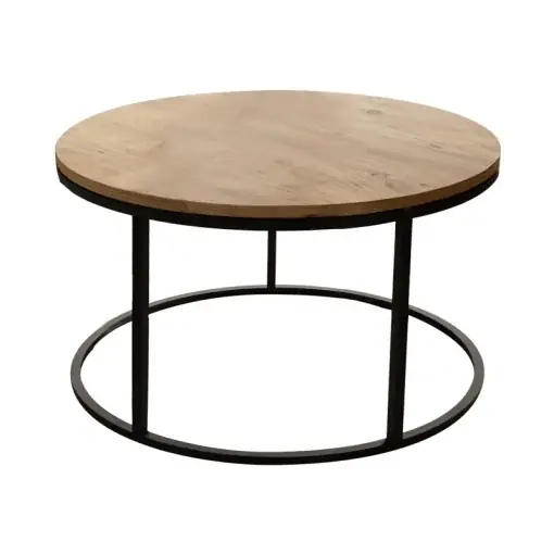 Ofertă Masuta de Cafea Model Drion, Negru/Stejar, D60x40 cm