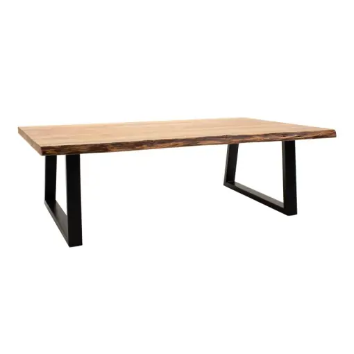 Mai ieftin Masuta de Cafea Model Miles, Natur/Negru, 115x60x45 cm