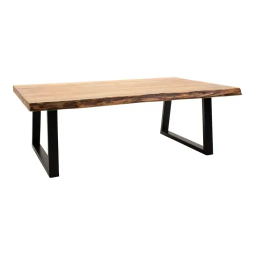 Masuta de Cafea Model Miles, Natur/Negru, 115x60x45 cm Chilipir