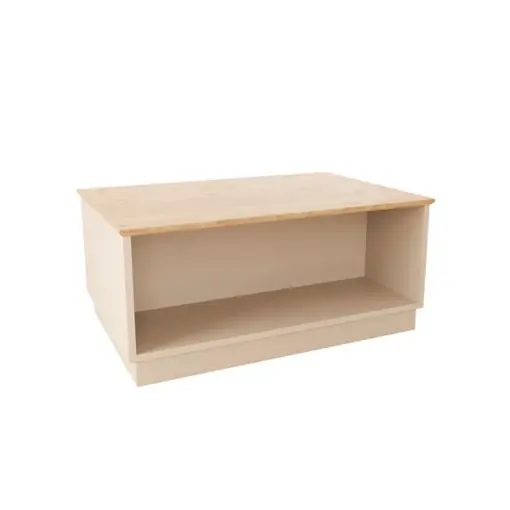 Masuta de Cafea Model Monik, Stejar/Gri deschis, 90x56x40 cm Promoție