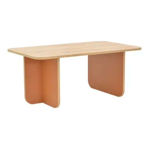 Masuta de Cafea Model Boca, Stejar/Caramiziu, 100x60x42 cm Cumpără online