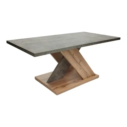 Super ofertă Masuta de Cafea Model Solange, Stejar sonoma/Gri, 110x55x47.5 cm