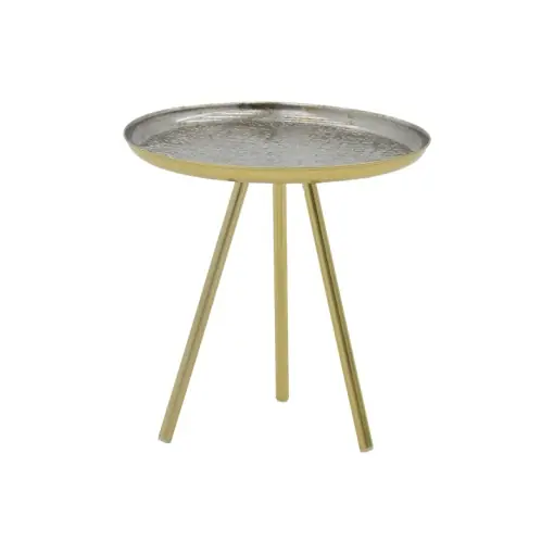 Masuta de Cafea Model Jacksie, Auriu/Gri, D41x43.5 cm Livrare expres