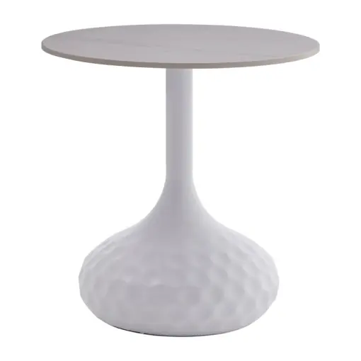 Plată sigură Masuta de Cafea Model Fabron, Alb marmorat, D50x52 cm