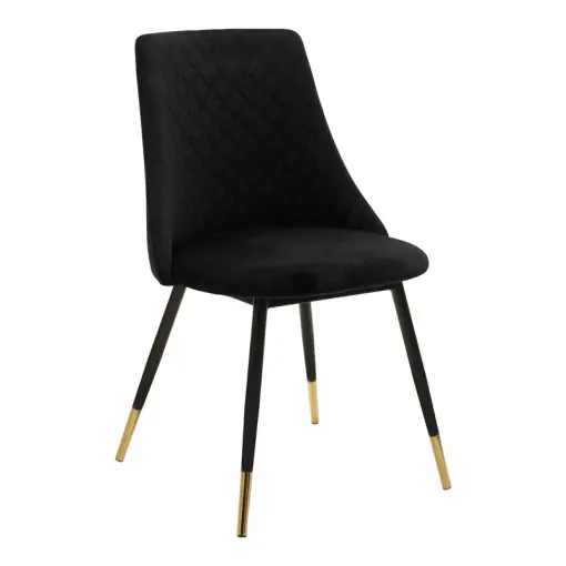 Scaun Model Giselle, Negru, 51x52x82 cm Plată sigură
