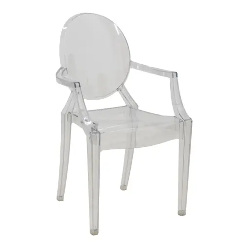Ofertă specială Scaun Model Narova, Transparent, 43x48x92 cm