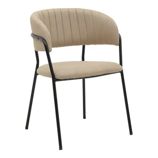 Scaun Model Morel, Bej/Negru , 55x55x76 cm Cumpără online
