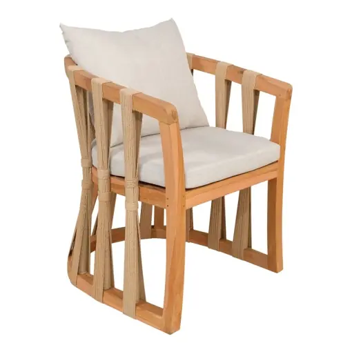 Ieftin Scaun cu Brate Model Morani, Natur, 61x66x75 cm