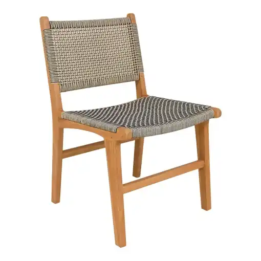 Scaun Model Darien, Natur/Negru/Crem, 52x62x86 cm Ofertă de sezon
