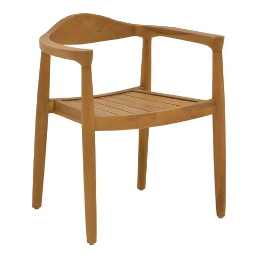 Scaun cu Brate Model Ganny, Natur, 59x56x71 cm Lichidare de stoc