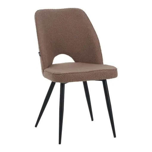 Retur gratuit Scaun Model Renish, Cappuccino/Negru, 49x67x91 cm