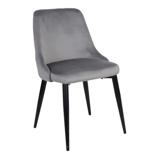 Comandă acum Scaun Model Zedna, Gri/Negru, 51x58x84 cm