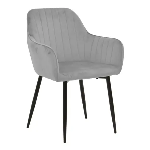 Scaun cu Brate Model Noor, Gri/Negru , 58x58x86 cm Vezi acum