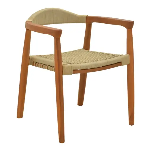 Scaun cu Brate Model Ganny, Natur, 61x58x71 cm Cumpără online