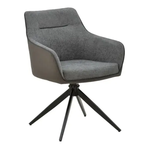 Scaun Rotativ Model Debra, Gri/Negru , 60x64x83 cm Cumpără acum