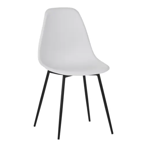 Ieftin Scaun Model Ballen, Alb/Negru, 41.5x53x84.5 cm