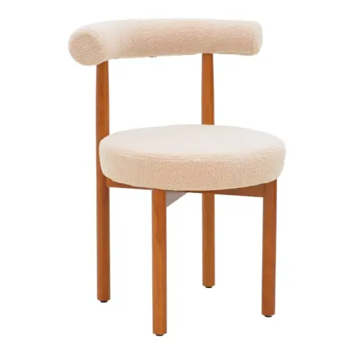Preferatul clienților Scaun Model Fenza, Bej/Nuc, 60x54x75 cm