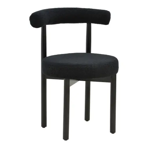 Ofertă exclusivă Scaun Model Fenza, Negru, 60x54x75 cm