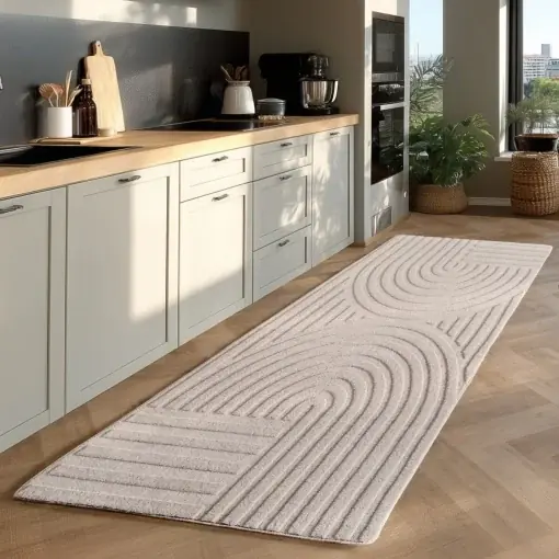 Discount Covor traversa Pompei V1 Crem, 80 x 150 cm