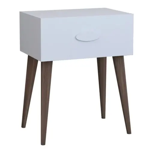 Noptiera Model Laber, Alb, 45x30x57.5 cm Cel mai bun preț