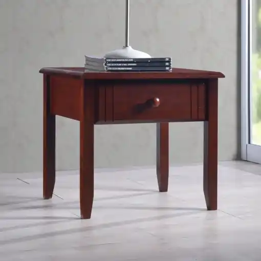 Noptiera Model Juliene, Nuc, 60x44x46 cm, lemn masiv Ieftin