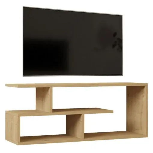 Comodă TV Model Waldo, Natur, 100x29.5x40 cm Ofertă