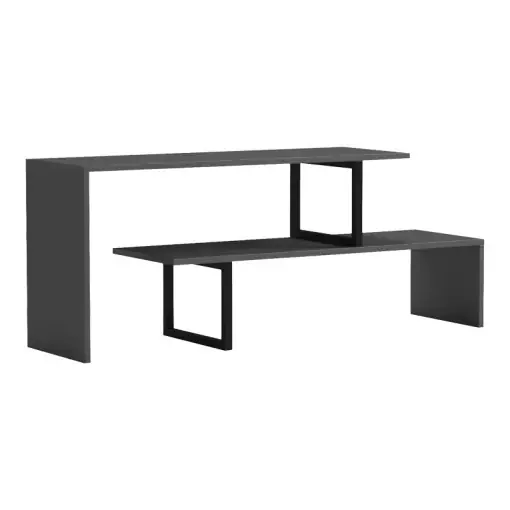 Ofertă Comodă TV Model Lilant, Gri/Negru, 160x30x45 cm